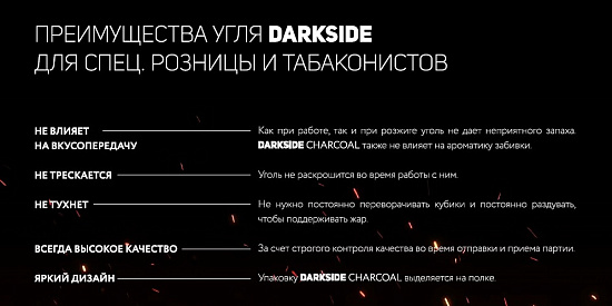 DARKSIDE CHARCOAL (BIG CUBE) - 1KG - 72 BRICKS Картинка №1